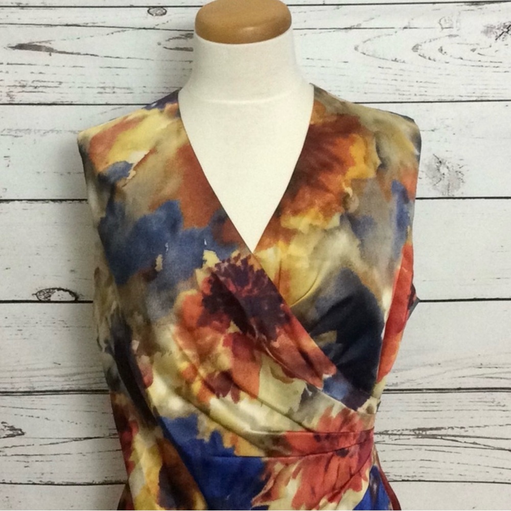 Ralph Lauren Multicolor sleeveless floral sheath dress - Picture 5 of 14
